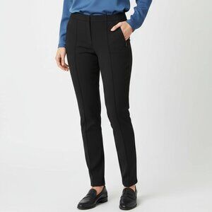 Akris Black Side Zip Straight Leg Trouser Pants 6